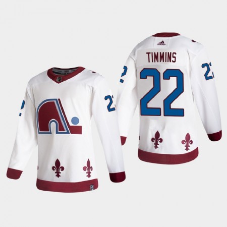 Colorado Avalanche Conor Timmins 22 2020-21 Reverse Retro Authentic Shirt - Mannen